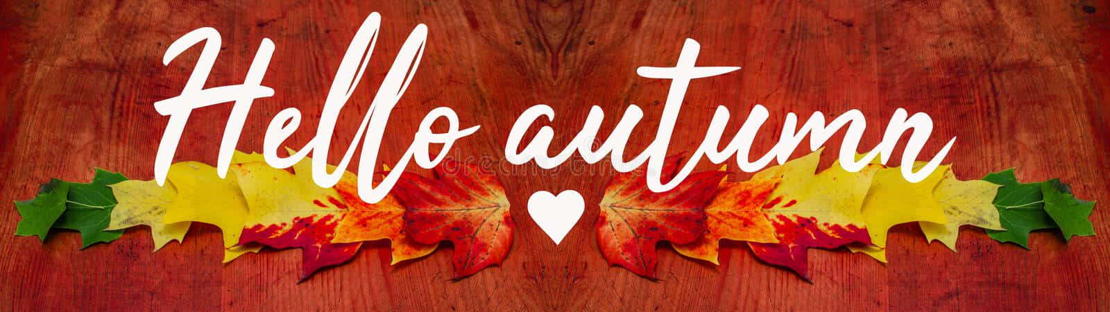 Hello autumn, red, yellow, HD Desktop Wallpaper