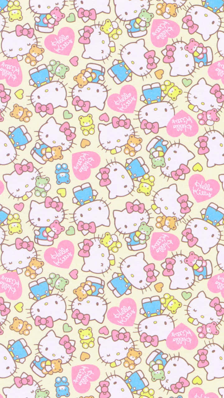 Hello Kitty, Hello Kitty Friends, pink bows, HD Phone Wallpaper