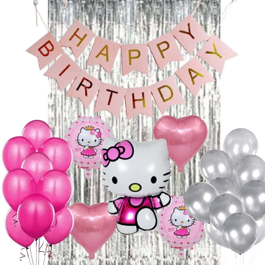 Hello Kitty, birthday, pink, SD Desktop Wallpaper