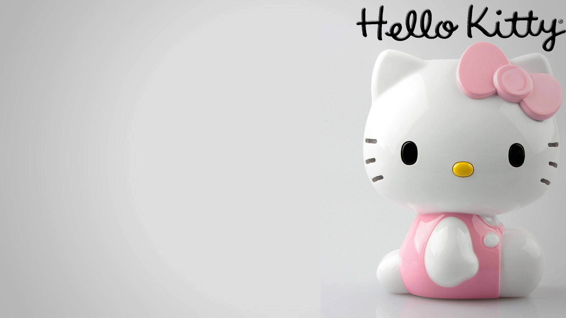 Ceramic Figurine, Hello Kitty, glossy white, Full HD Desktop Wallpaper