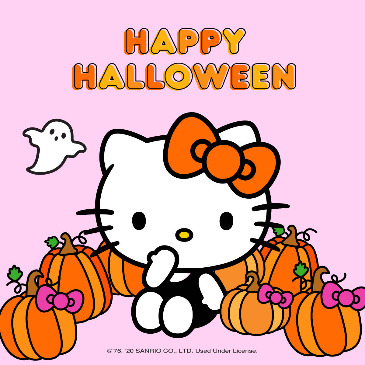 Hello Kitty, Halloween, pumpkins, SD Desktop Wallpaper