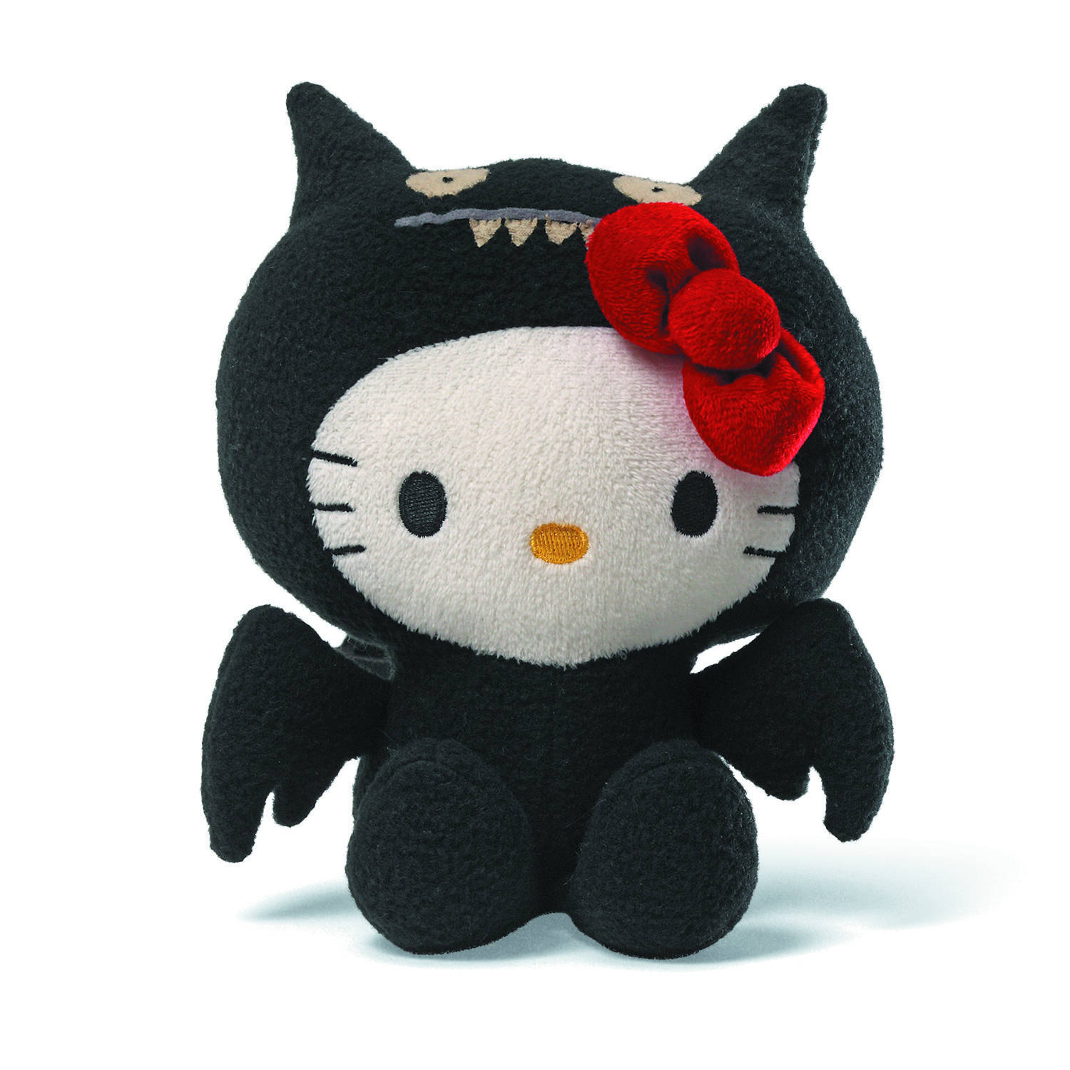 Hello Kitty, black vampire, black bat, HD Desktop Wallpaper
