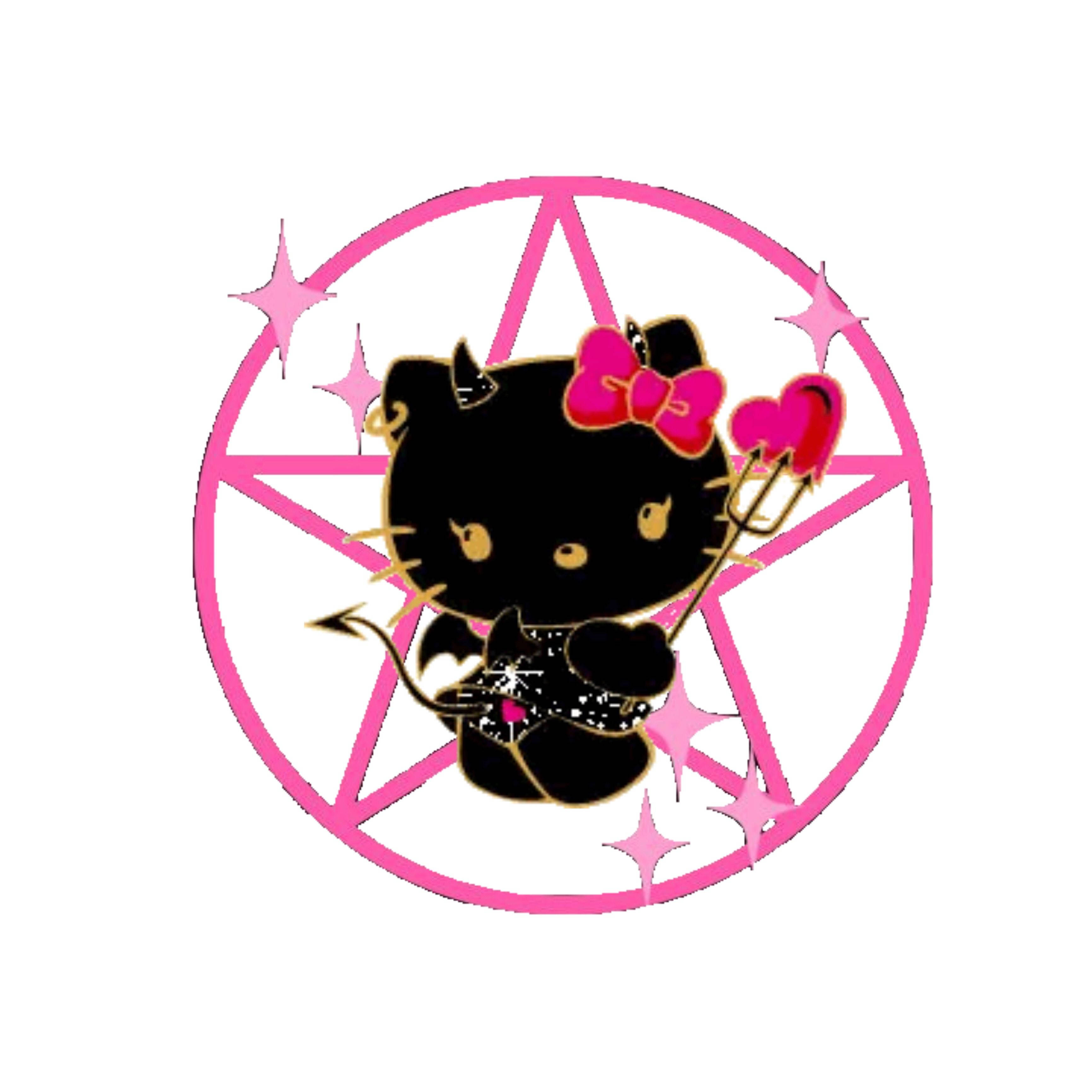 Hello Kitty, Halloween, star symbol, 2K Desktop Wallpaper
