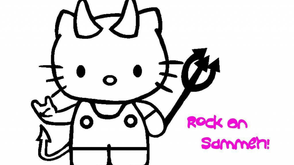 Hello Kitty, Halloween, devil, SD Desktop Wallpaper