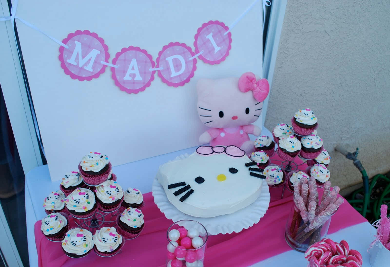 Hello Kitty, birthday party, pink decorations, HD Desktop Wallpaper