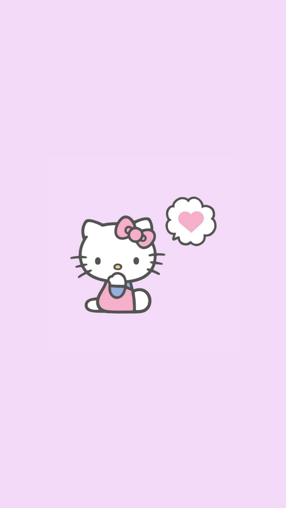 Hello Kitty, pink dress, bow, Full HD Phone Wallpaper