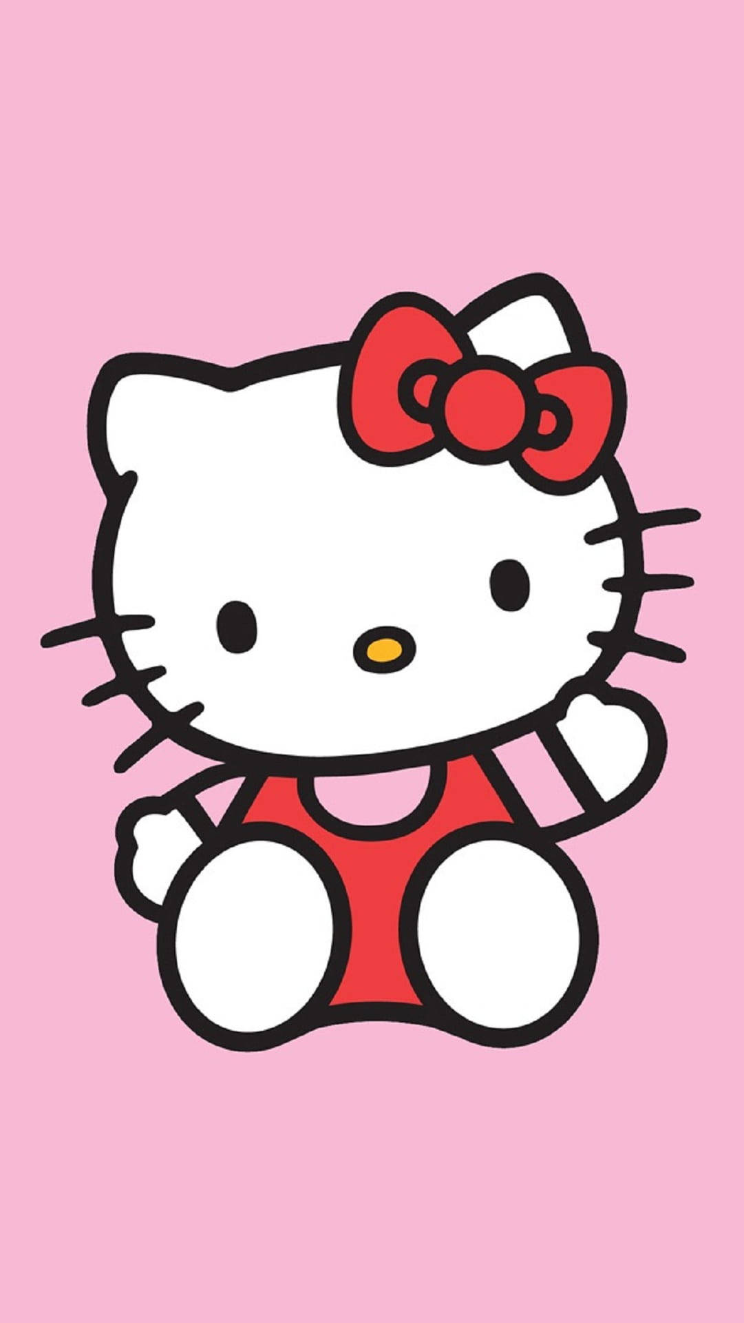 Hello Kitty, red bow, dress, Full HD Phone Wallpaper