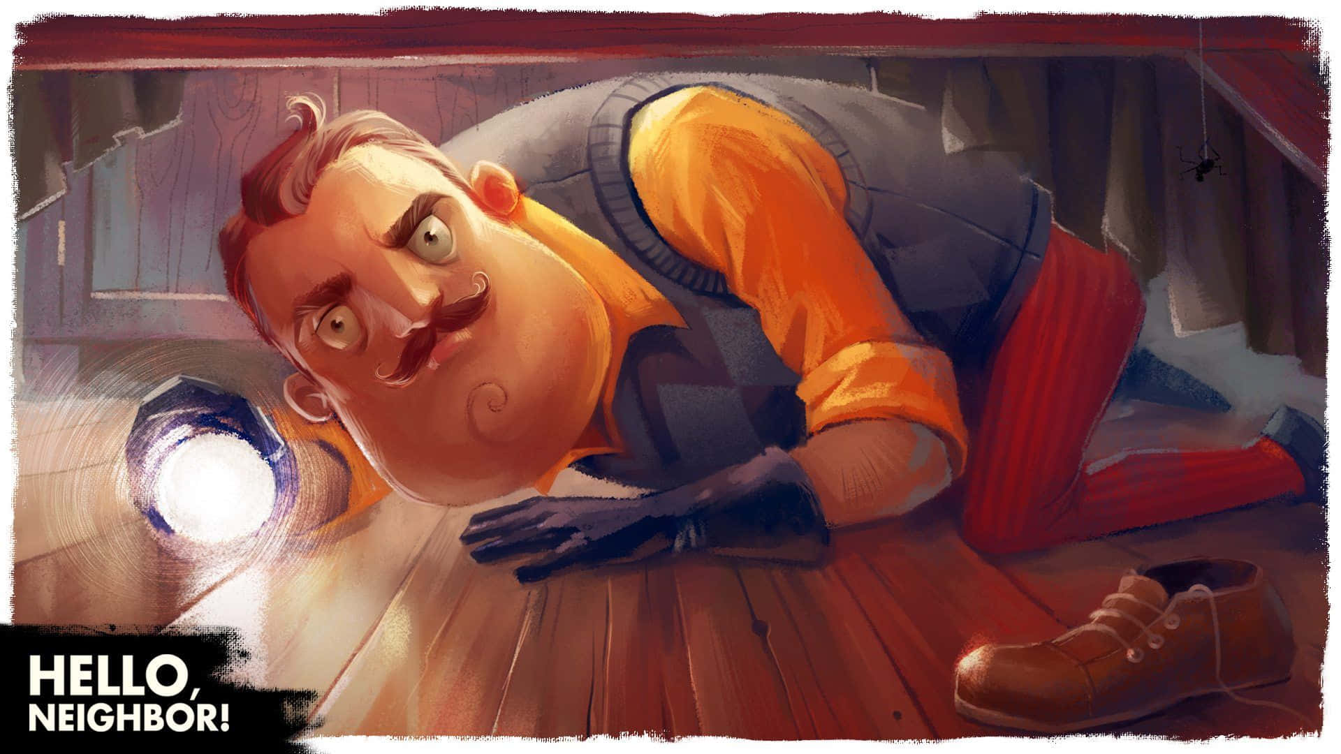 Hello Neighbor, attic, wooden floor, Full HD Desktop Wallpaper
