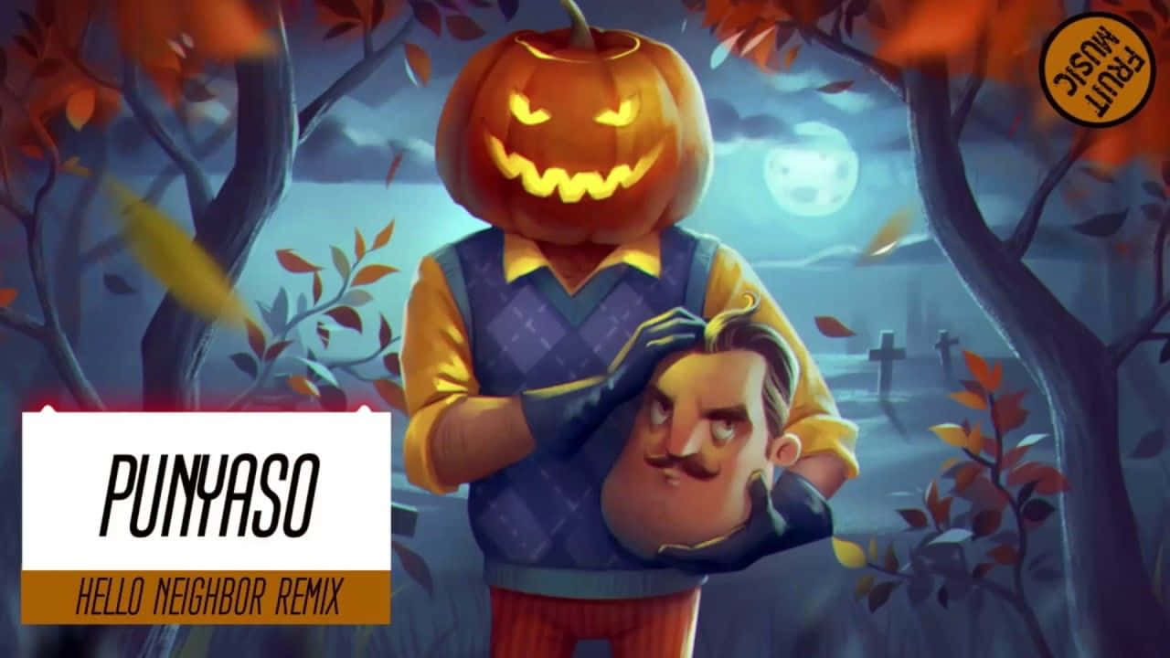 Hello Neighbor, pumpkin-headed figure, sweater, HD Desktop Wallpaper