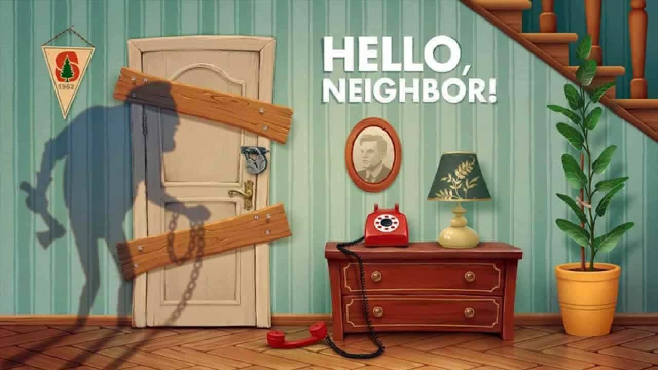 Hello Neighbor, 1960s living room, boarded-up door, HD Desktop Wallpaper