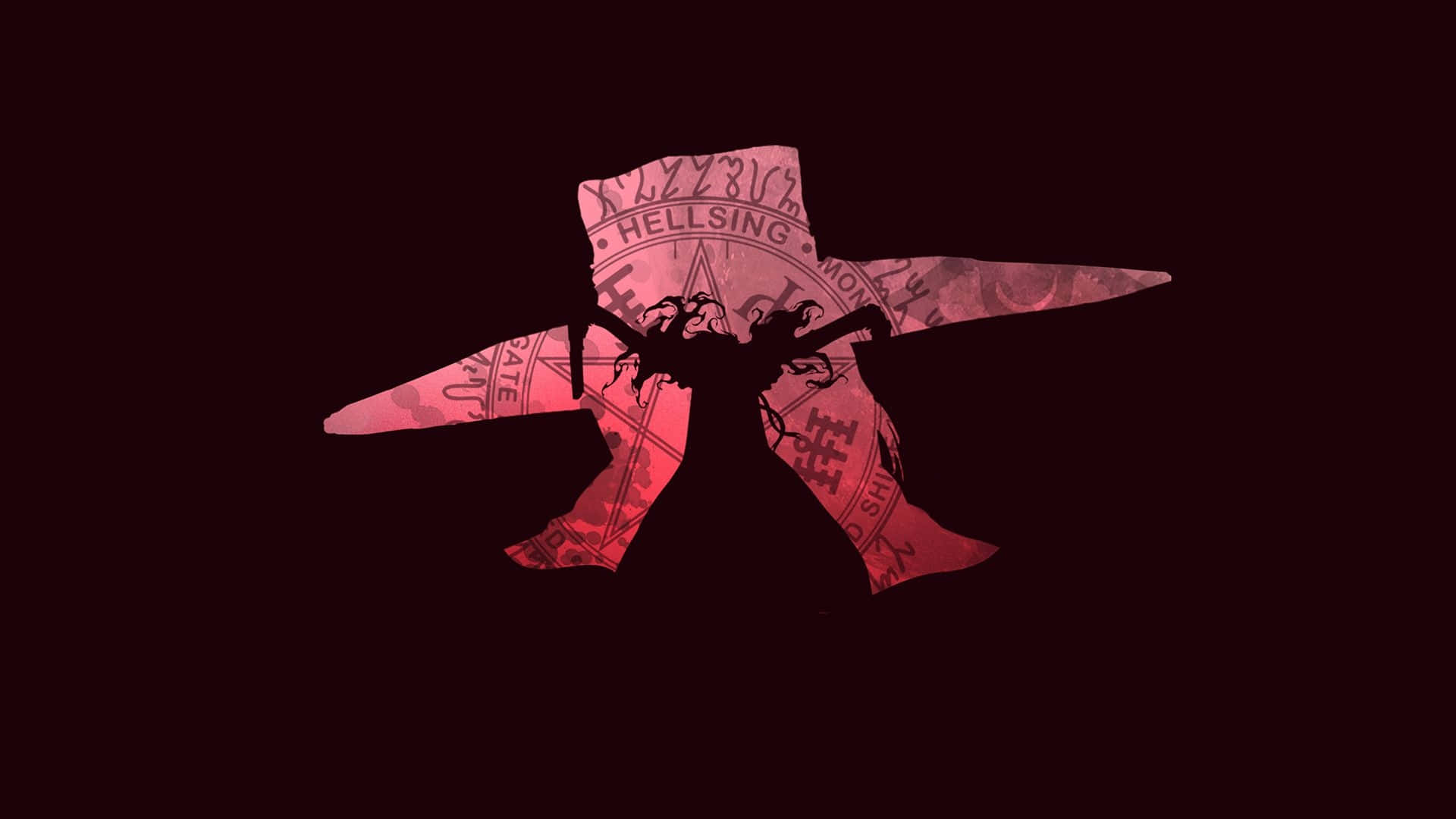 Alucard, Hellsing, silhouette, Full HD Desktop Wallpaper