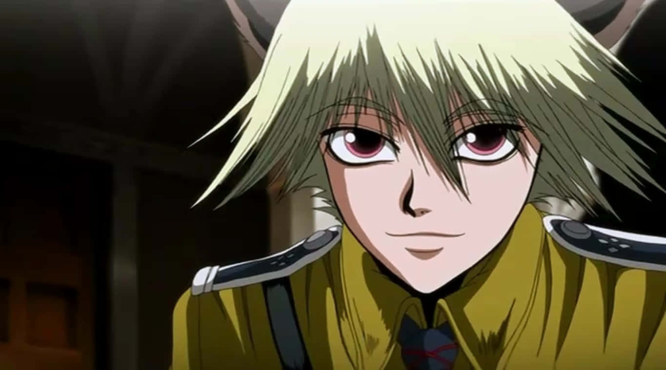 Hellsing Schrödinger, spiky blonde hair, red eyes, HD Desktop Wallpaper