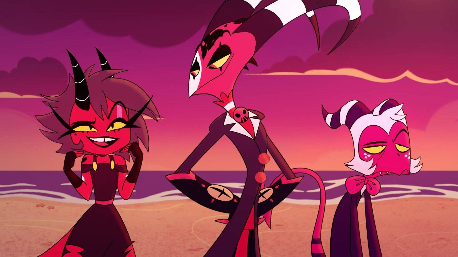 Helluva Boss, moody characters, devil characters, Full HD Desktop Wallpaper