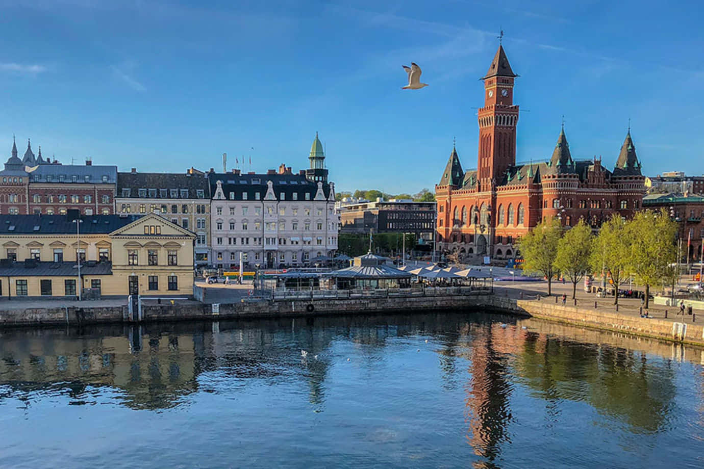 Helsingborg, waterfront, historic architecture, HD Desktop Wallpaper