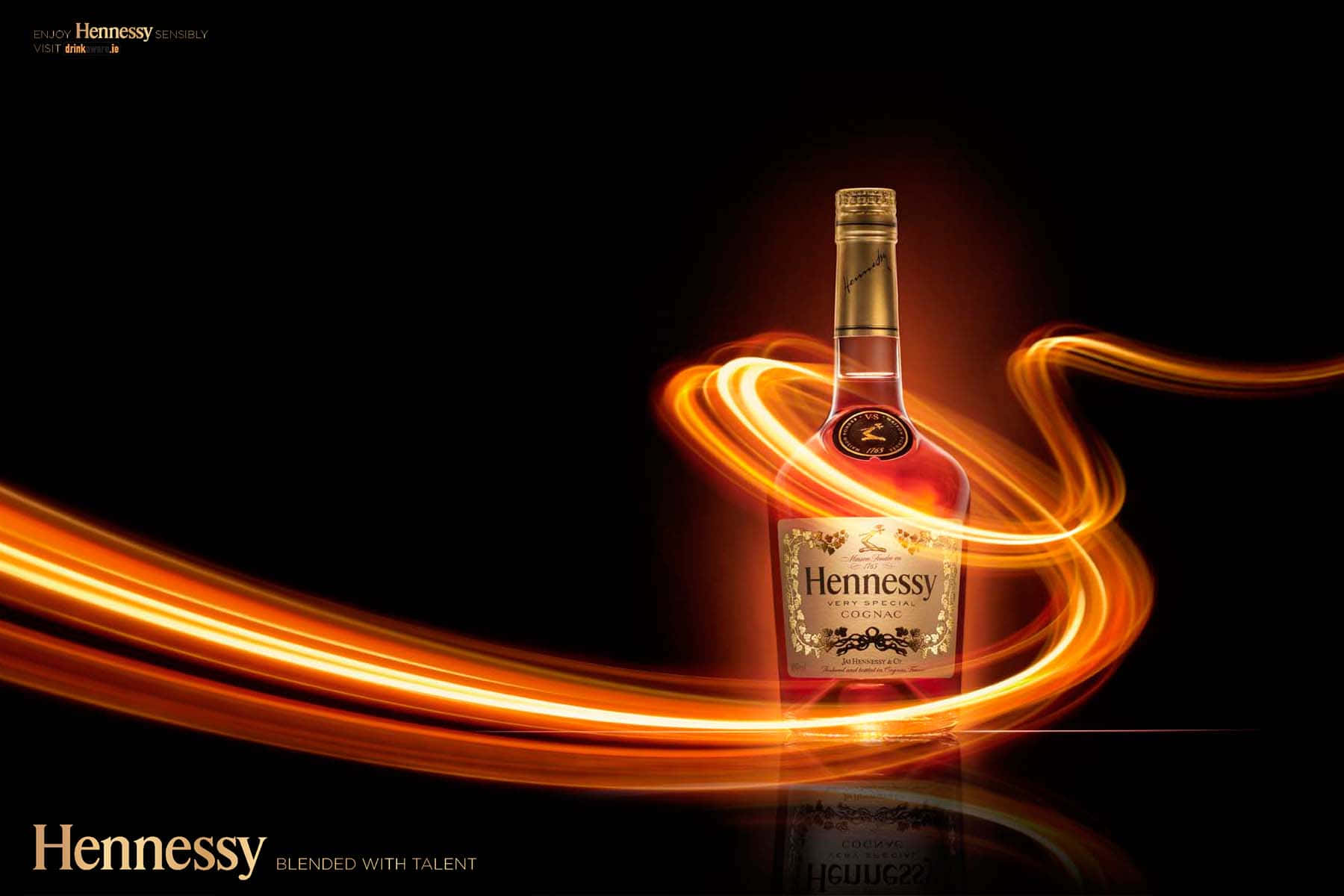 Hennessy, bottle, black, HD Desktop Wallpaper