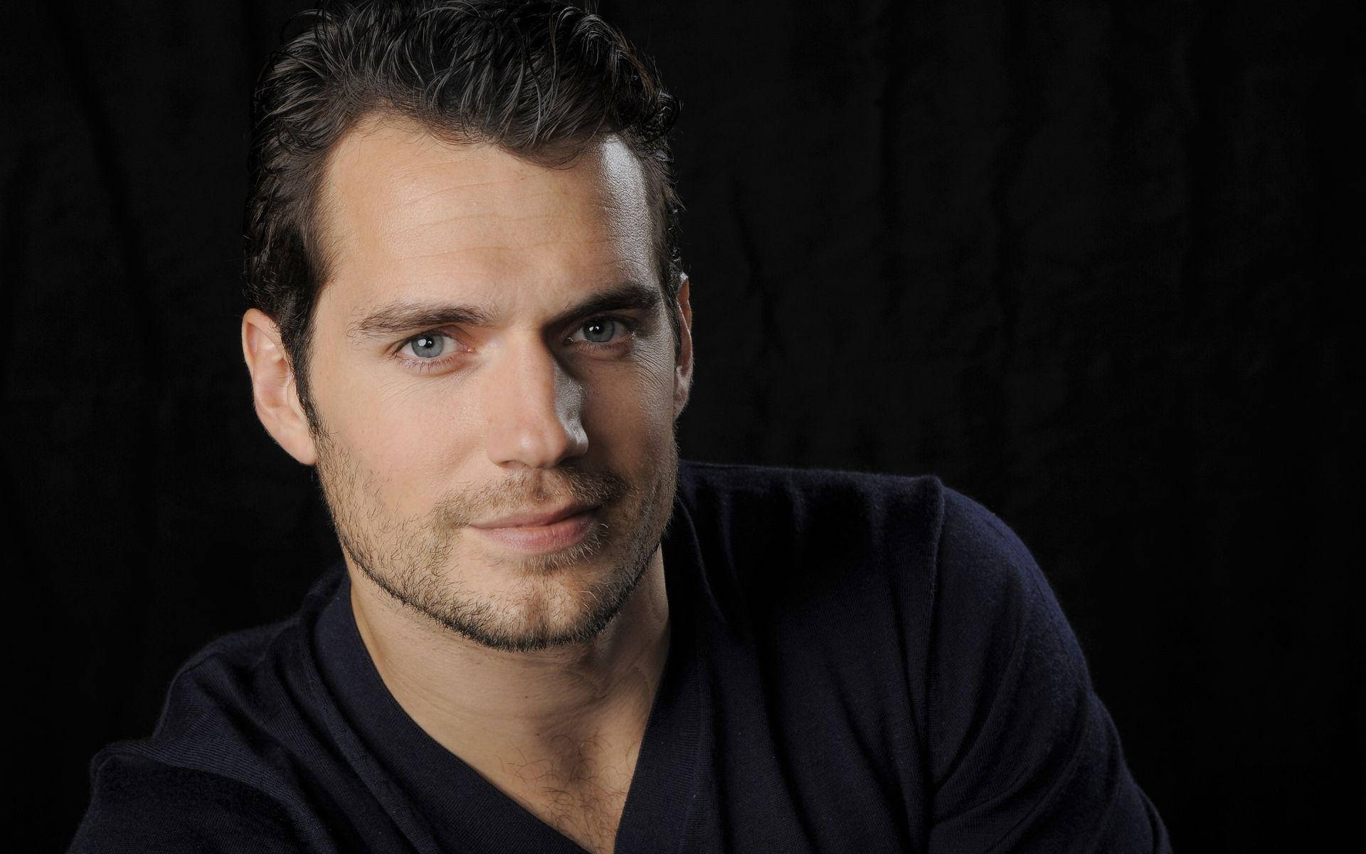 Henry Cavill, intense blue eyes, stubble, Full HD Desktop Wallpaper