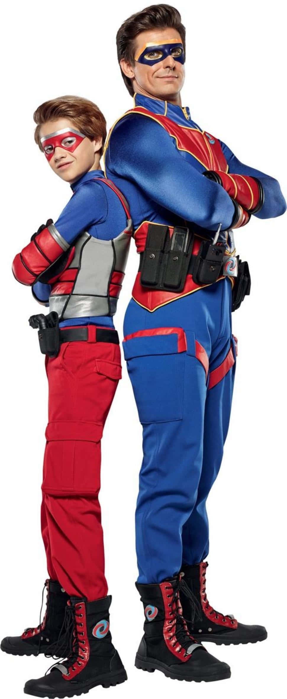 Henry Danger, blue, red, Full HD Phone Wallpaper