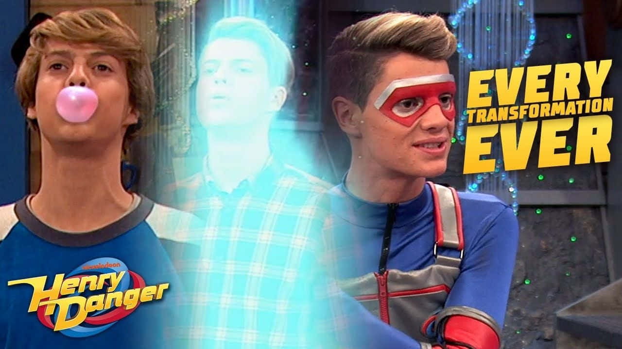 Henry Danger, glowing blue energy, bubblegum pop, HD Desktop Wallpaper