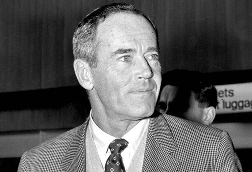 Henry Fonda, black and white, 1981 portrait, SD Desktop Wallpaper