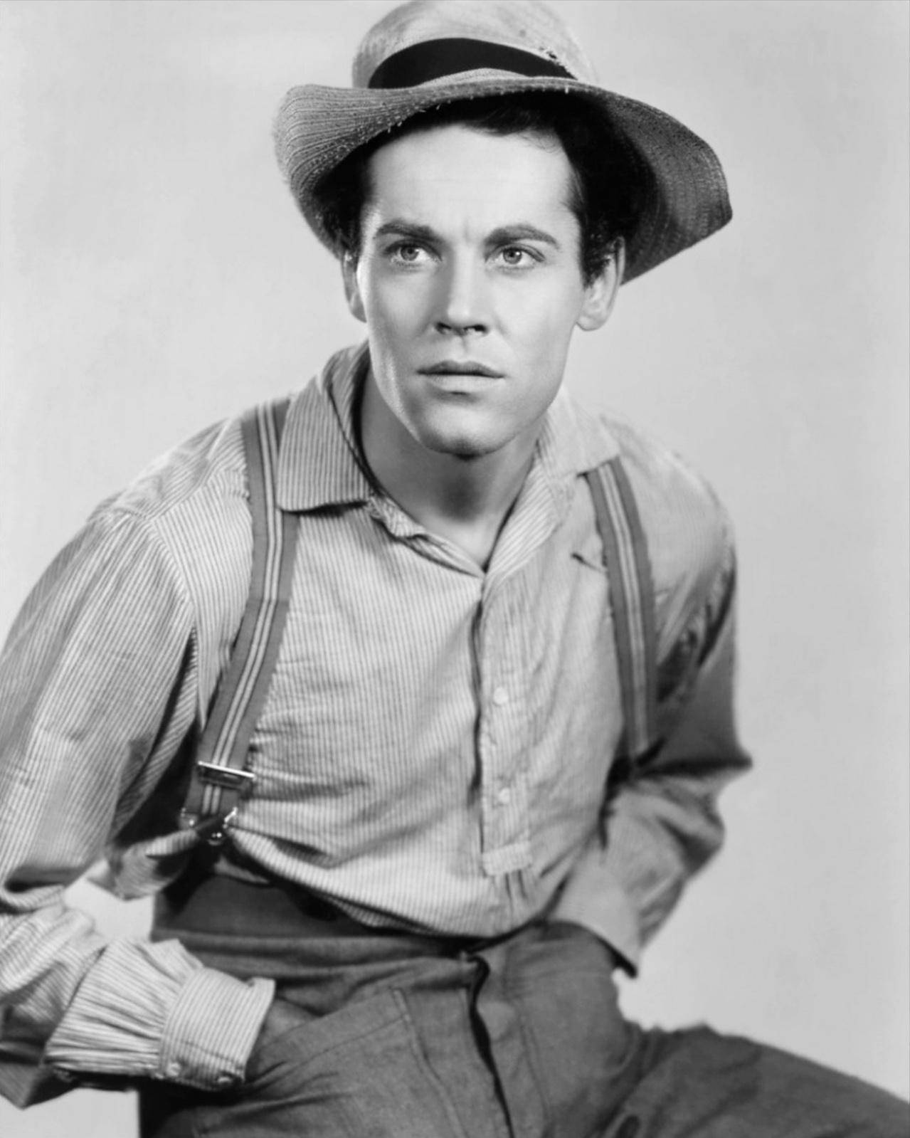 Henry Fonda, straw hat, suspenders, HD Phone Wallpaper