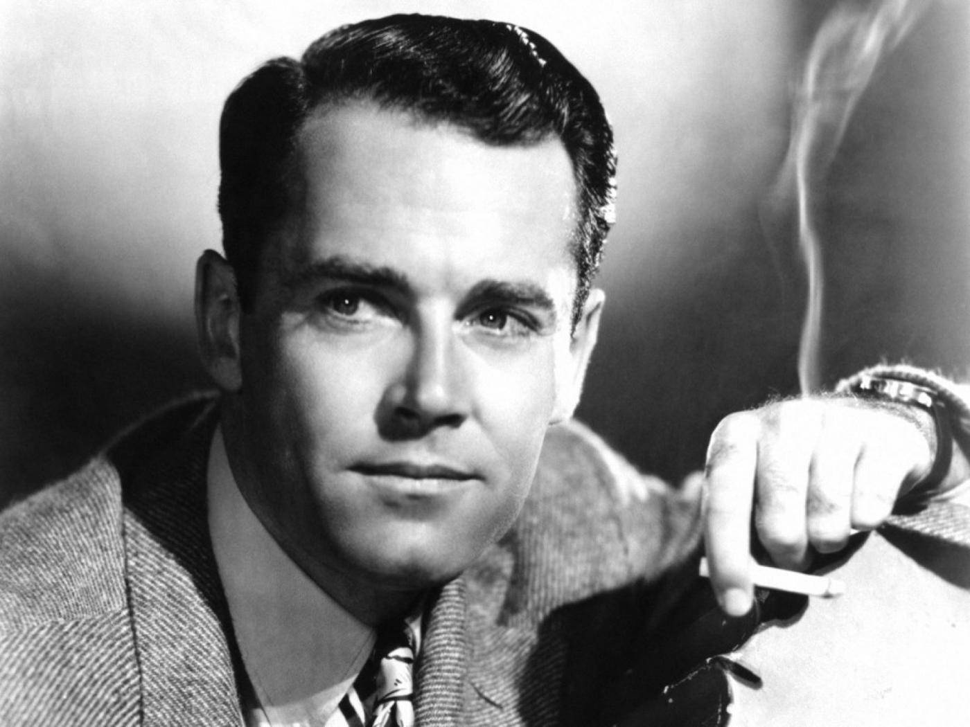 Henry Fonda, 1940, black and white portrait, HD Desktop Wallpaper