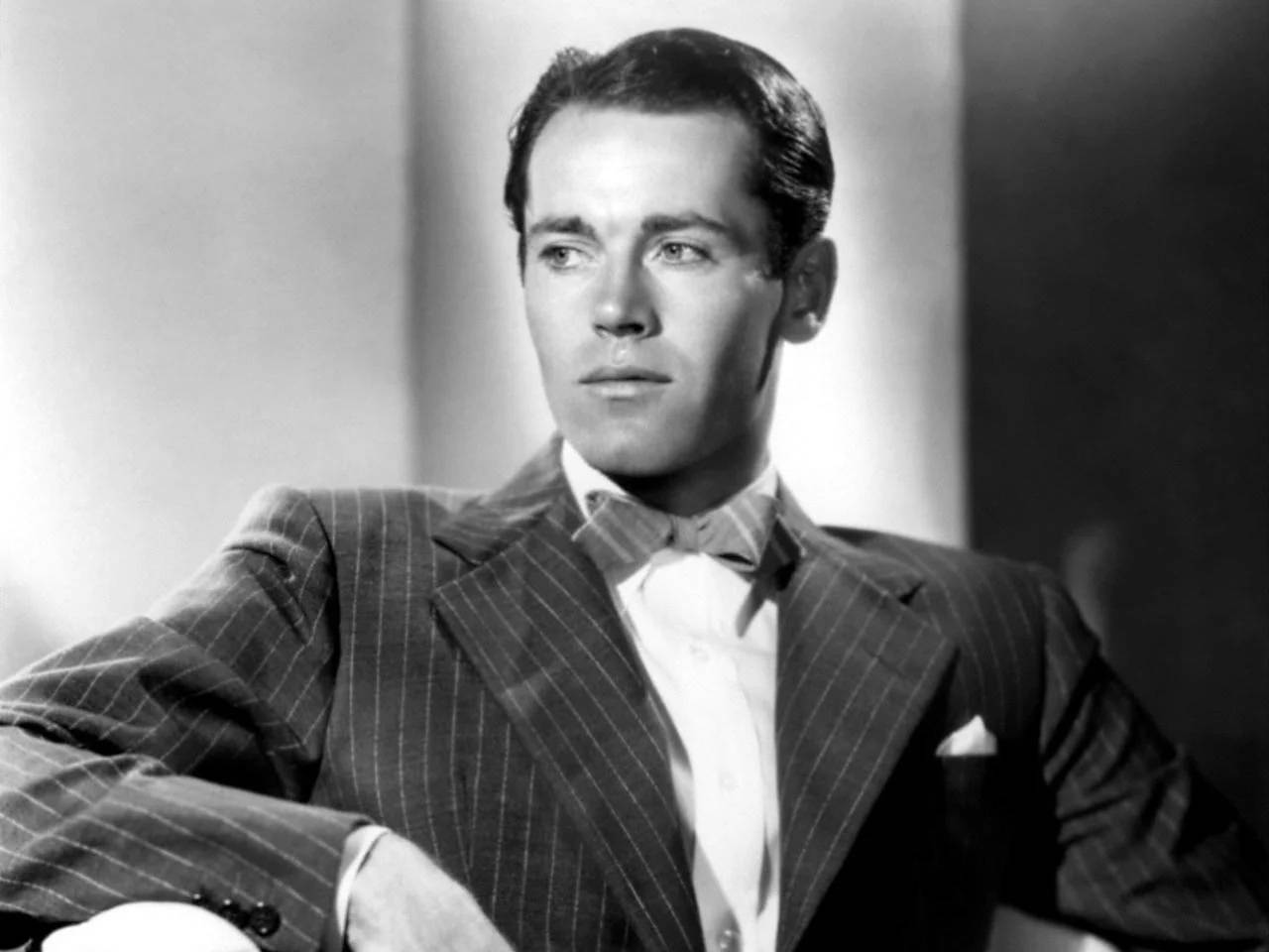 Henry Fonda, 1930s, pinstripe suit, HD Desktop Wallpaper