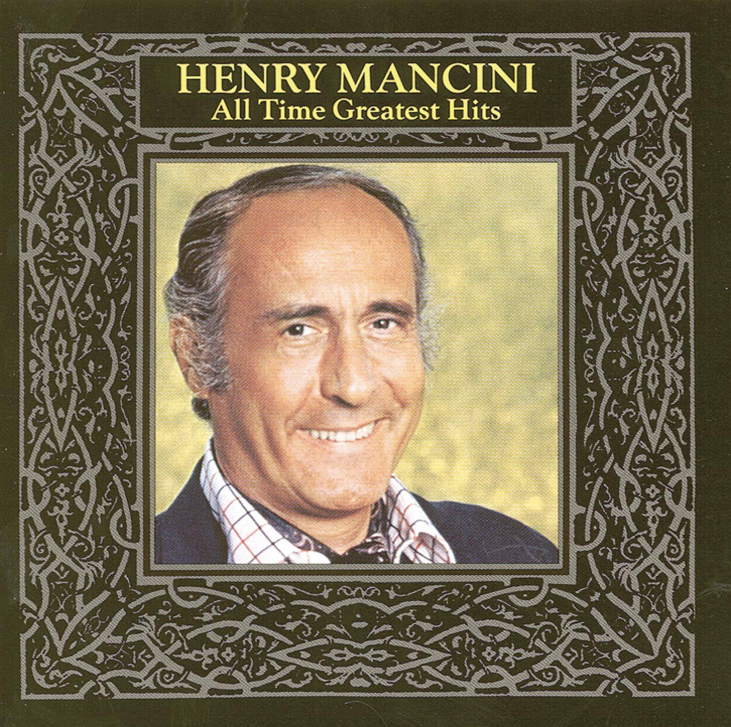 Henry Mancini, silver filigree, dark green, HD Desktop Wallpaper