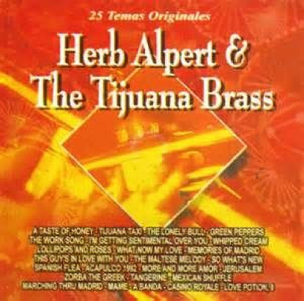 Herb Alpert And The Tijuana Brass, vinyl album, vibrant red and orange, SD Desktop Wallpaper