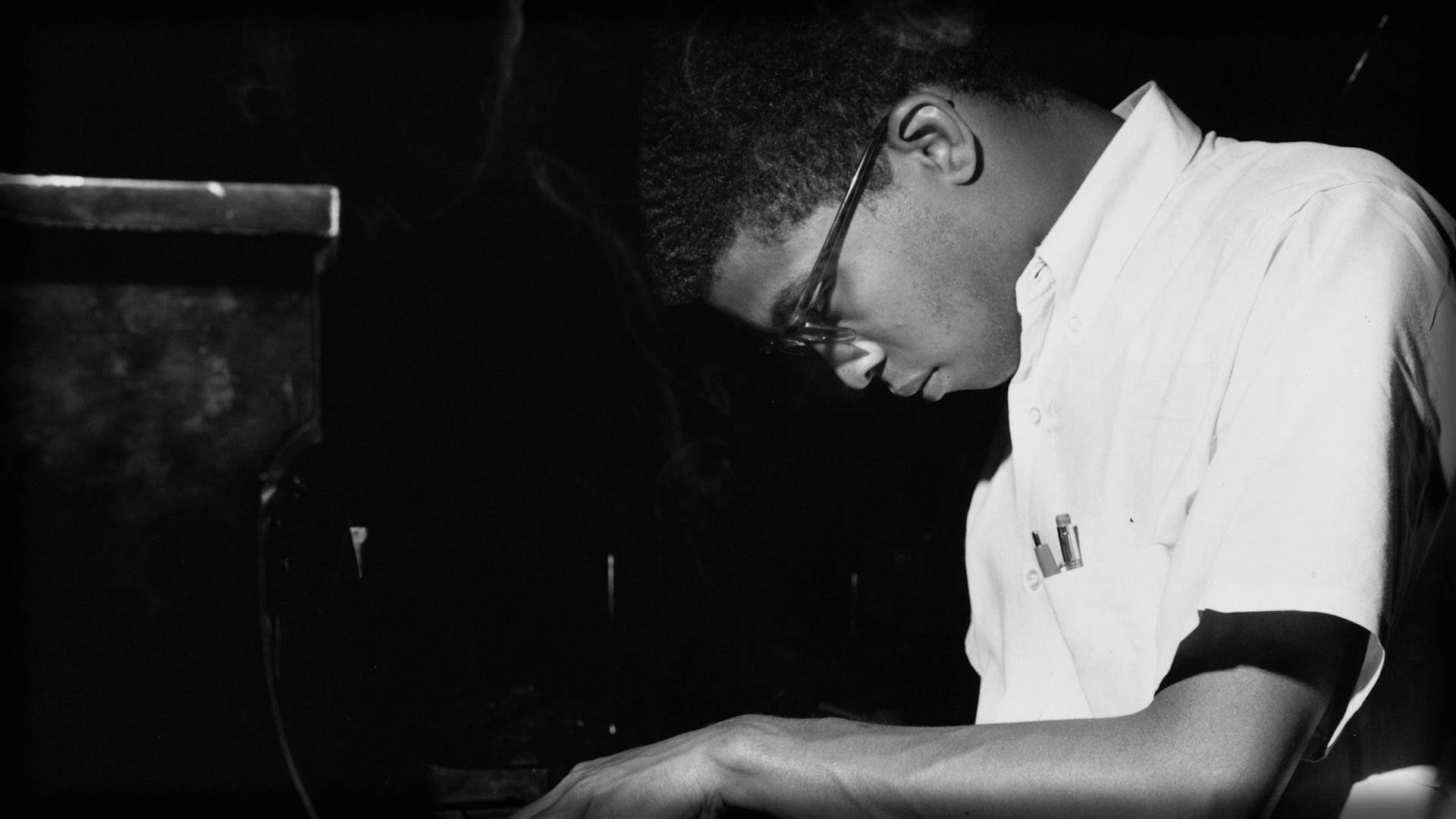 Herbie Hancock, piano, glasses, Full HD Desktop Wallpaper