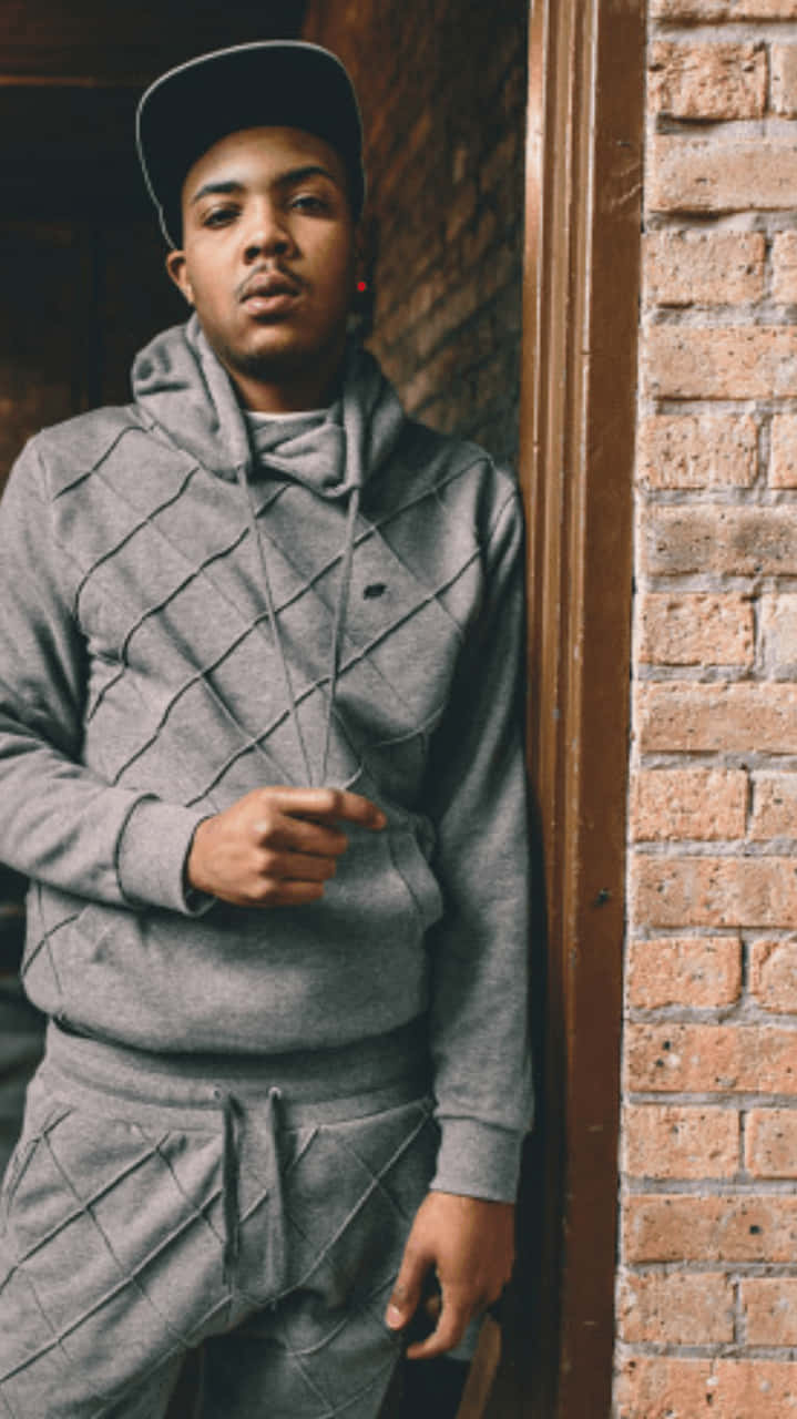 Herbo iPhone, grey quilted hoodie, cap, HD Phone Wallpaper