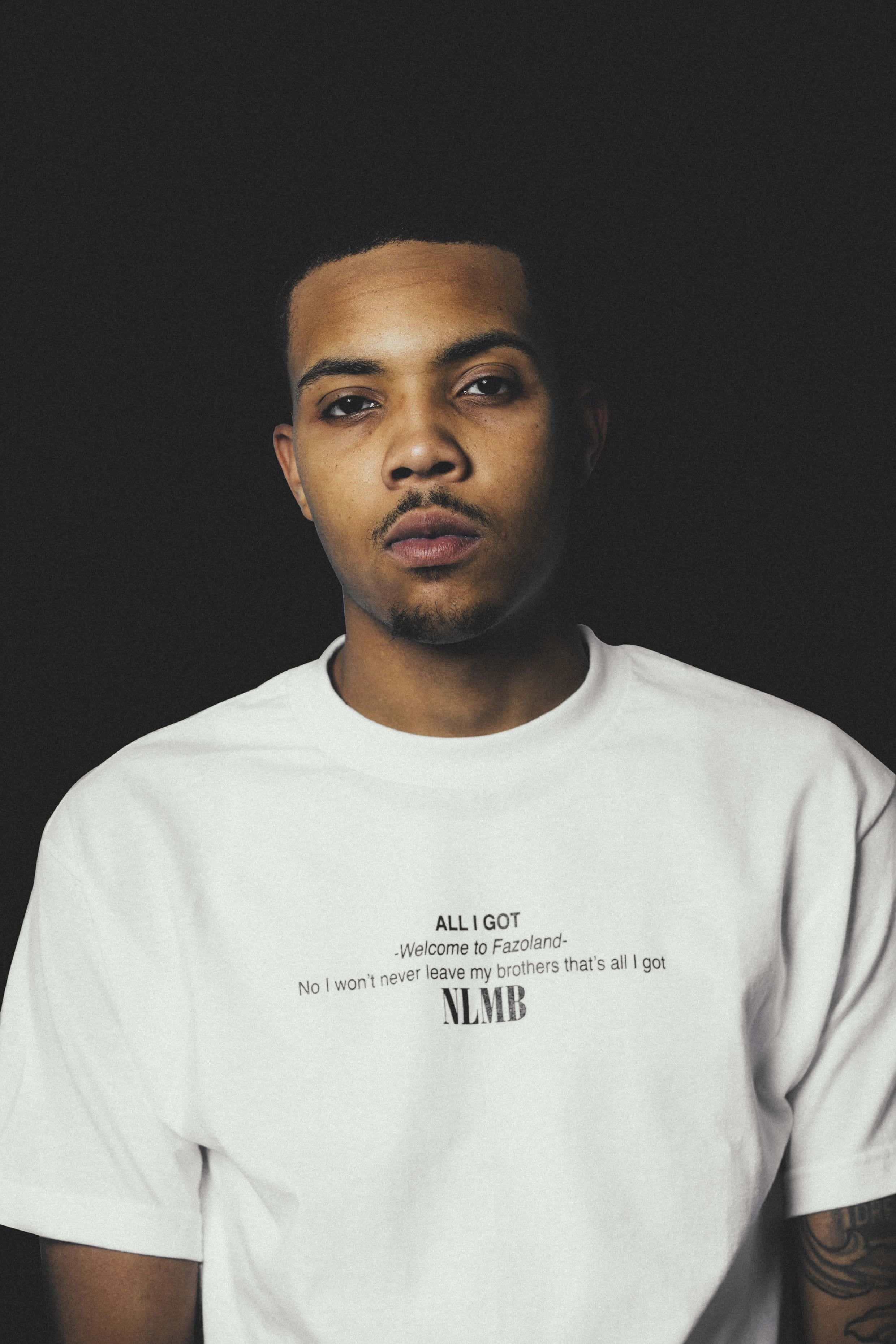Herbo iPhone, white t-shirt, bold black text, 2K Phone Wallpaper