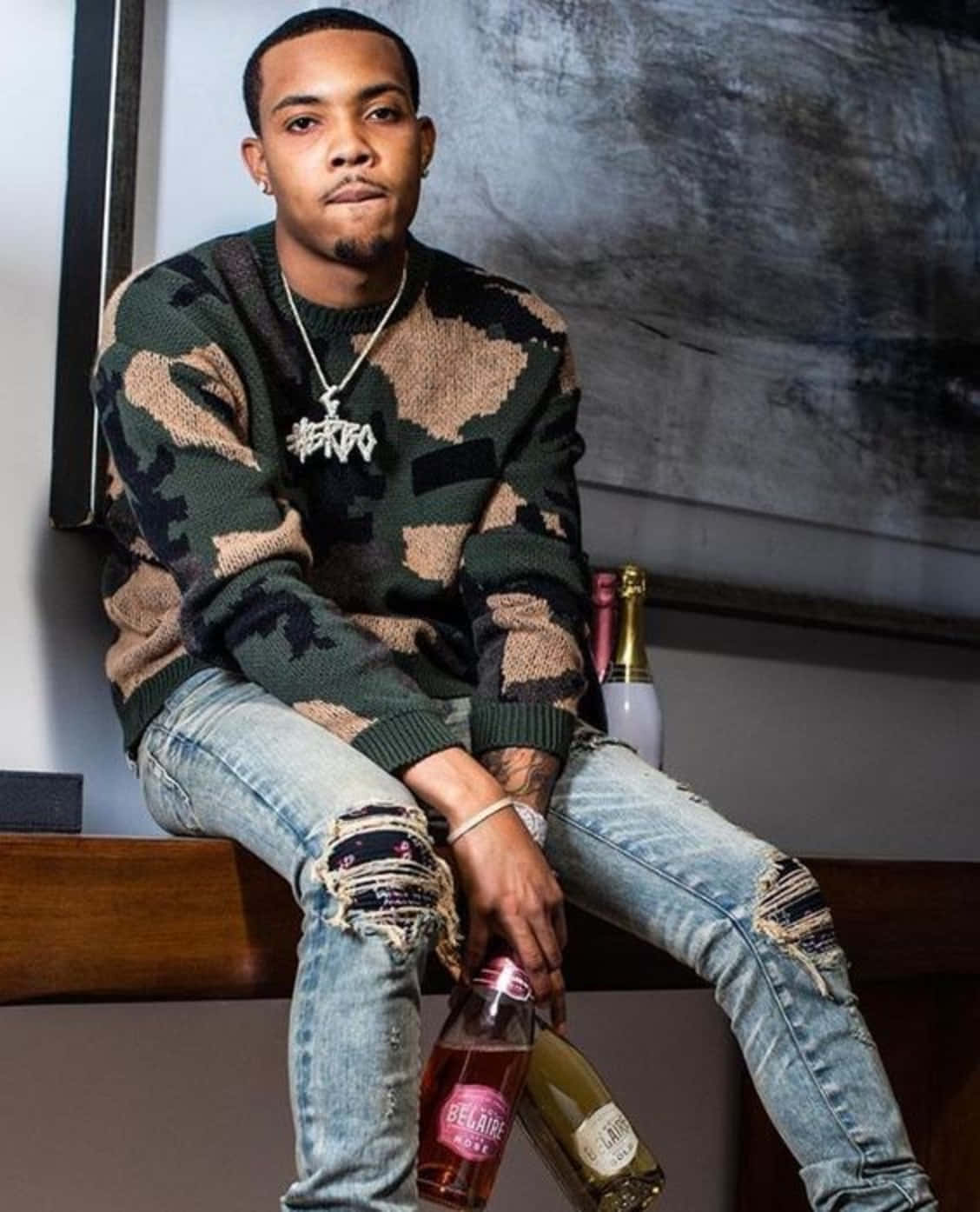 Herbo, iPhone, camouflage sweater, HD Phone Wallpaper