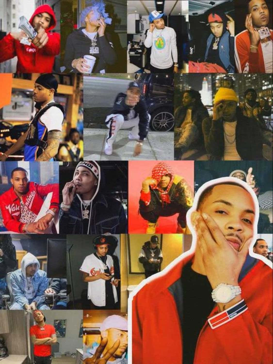 Herbo iPhone, rapper, urban poses, HD Phone Wallpaper
