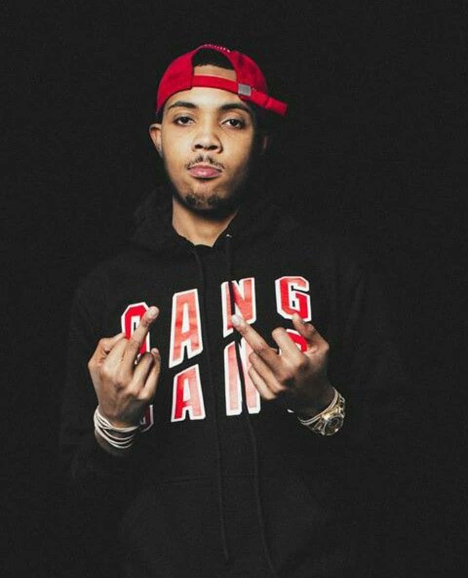 Herbo iPhone, red cap, black hoodie, SD Phone Wallpaper