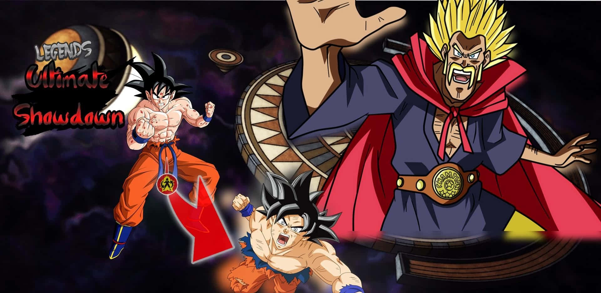 Hercule Satan, orange, spiky-haired villain, Full HD Desktop Wallpaper