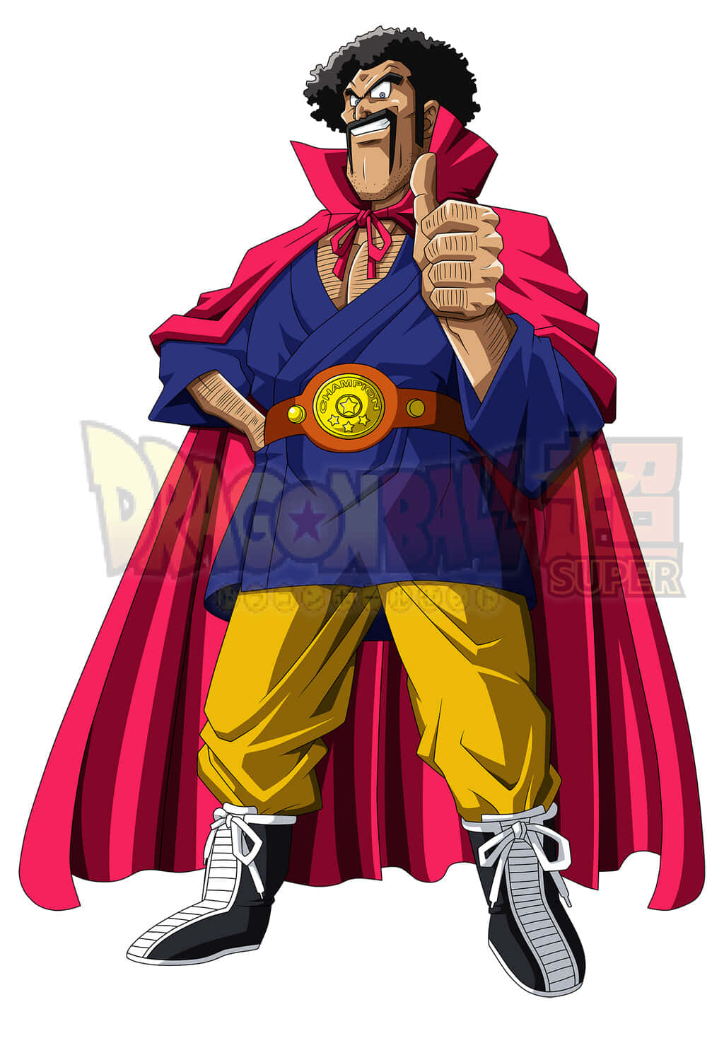 Hercule Satan, afro hair, red cape, HD Phone Wallpaper