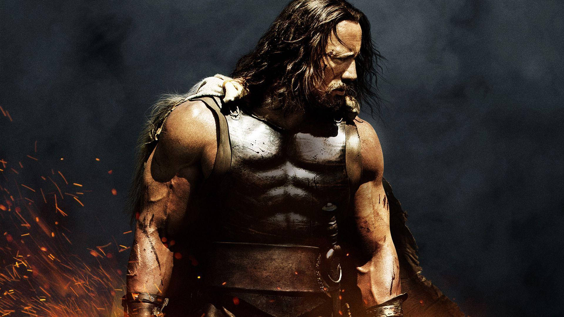 Hercules, body armor, smoky battlefield, Full HD Desktop Wallpaper