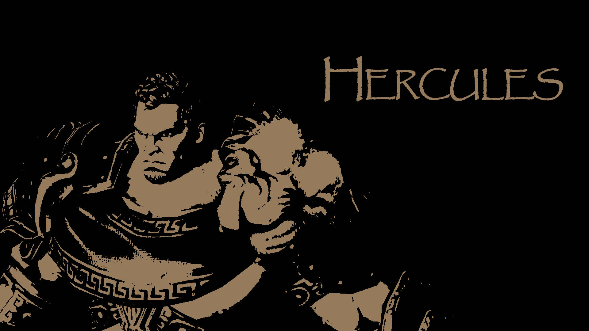 Hercules, armor, beast, Full HD Desktop Wallpaper