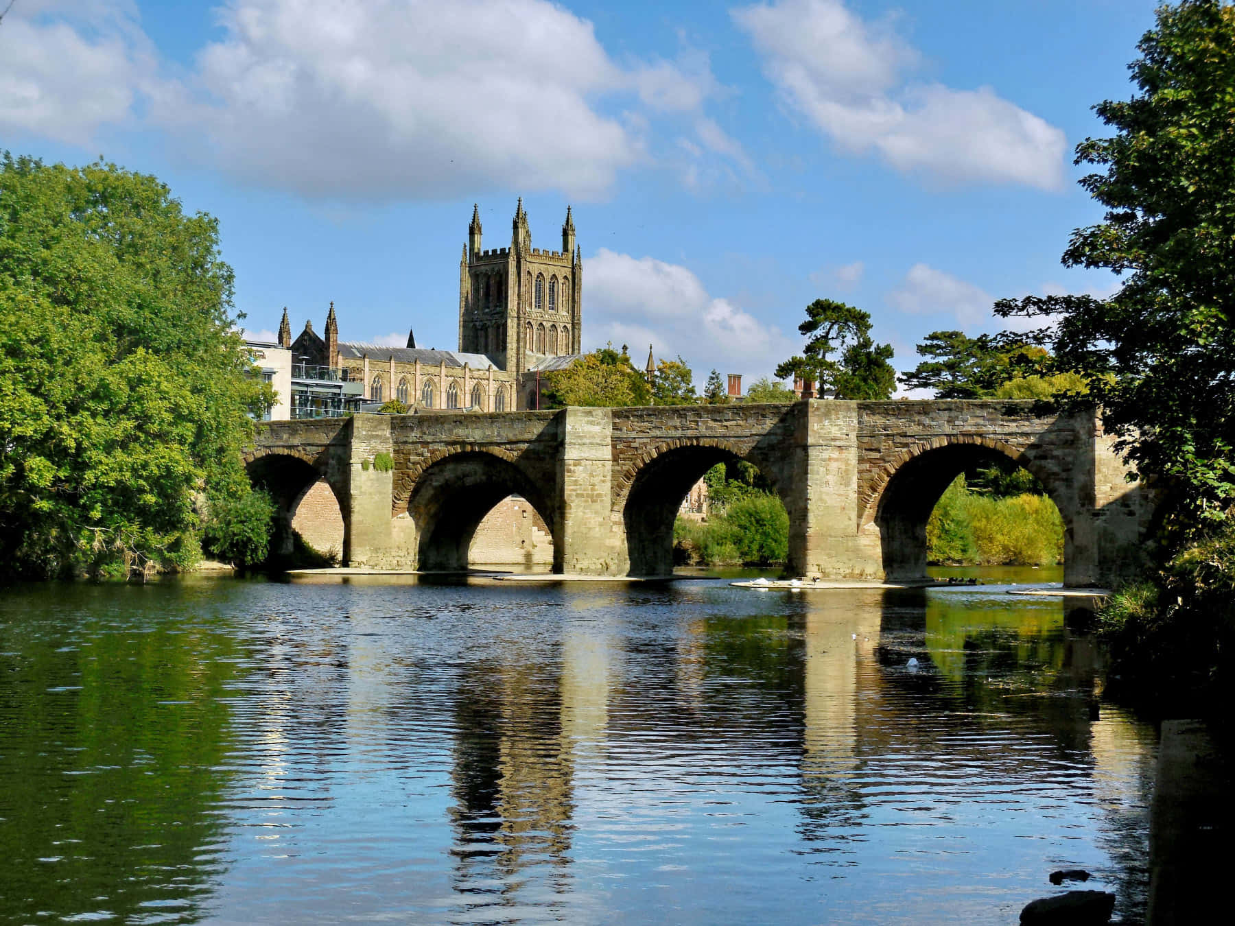 Hereford, United Kingdom, gothic cathedral, HD Desktop Wallpaper