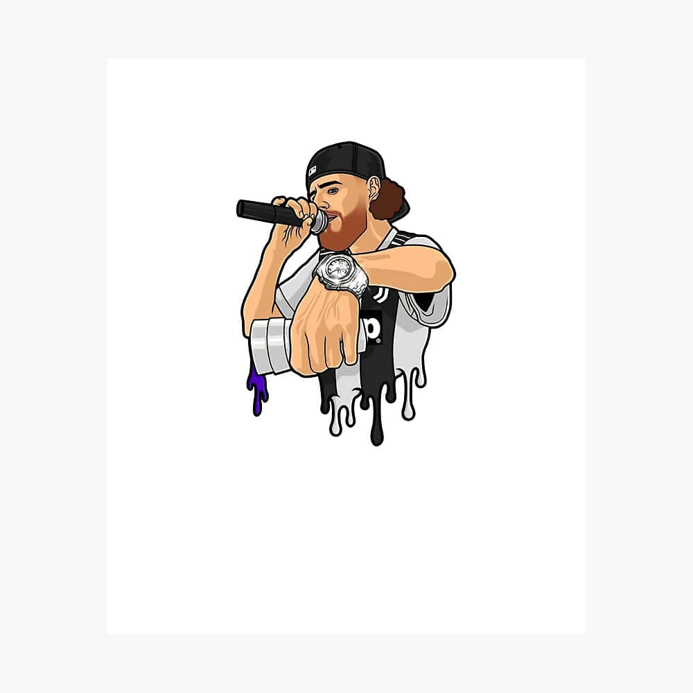 Herencia De Patrones, cartoon rapper, beard, SD Desktop Wallpaper