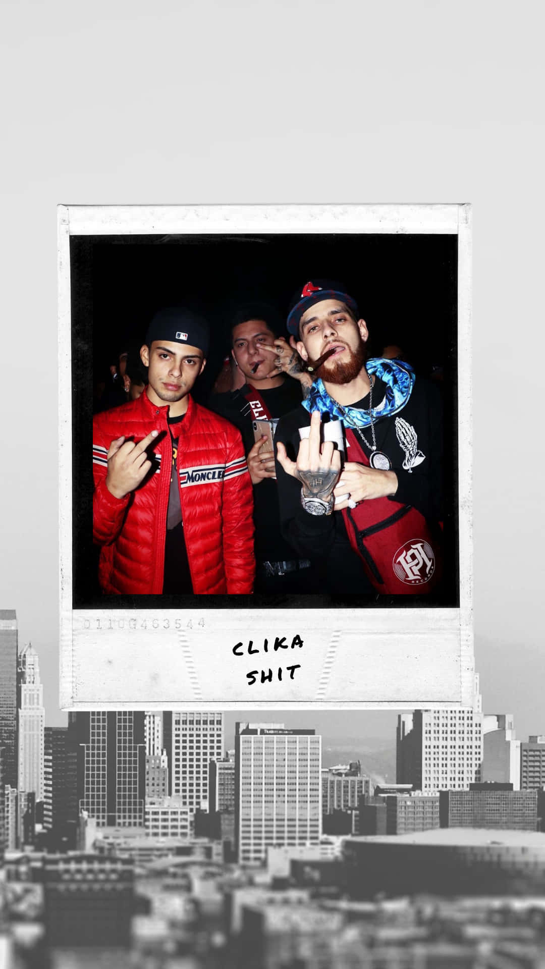 Herencia De Patrones, polaroid frame, black and white cityscape, Full HD Phone Wallpaper