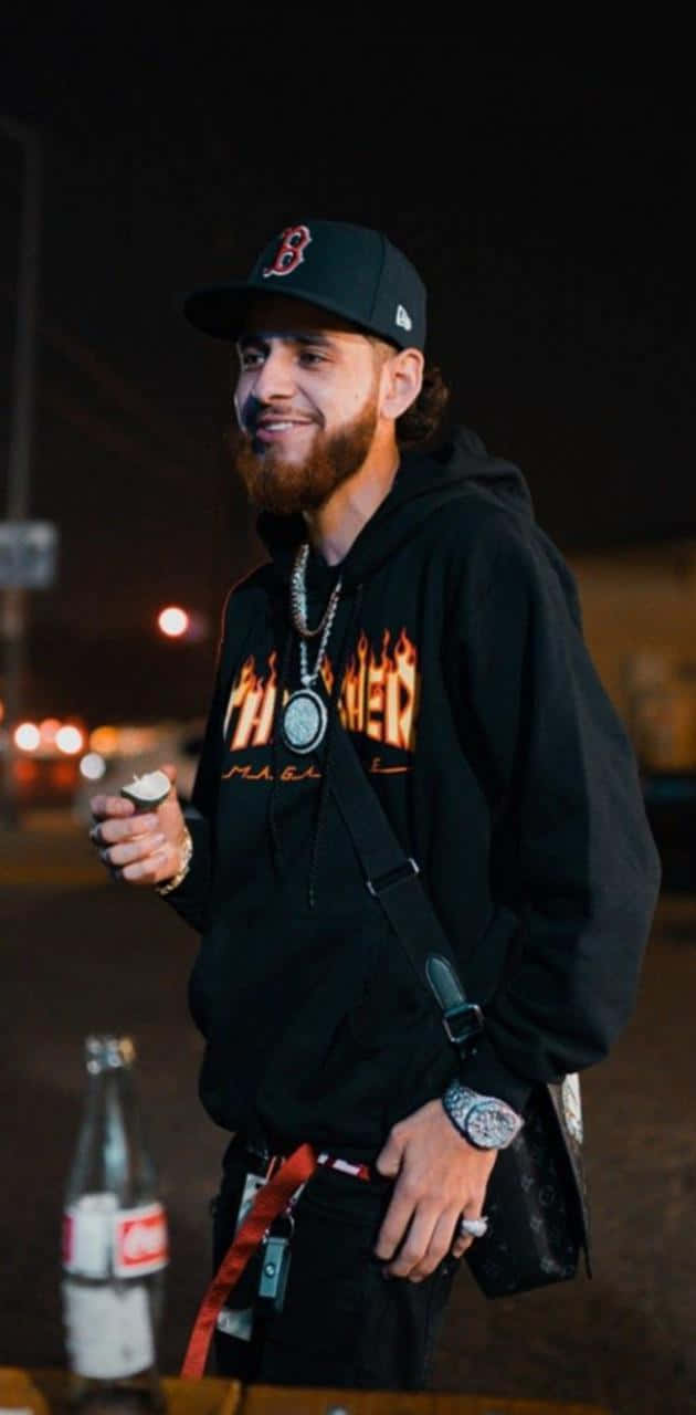 beard, hoodie, black hoodie, HD Phone Wallpaper