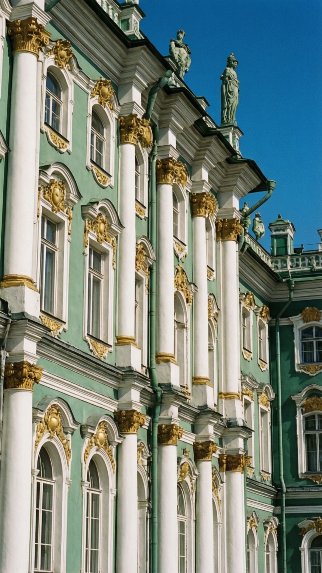 Hermitage Museum, facade, architectural details, Full HD Phone Wallpaper
