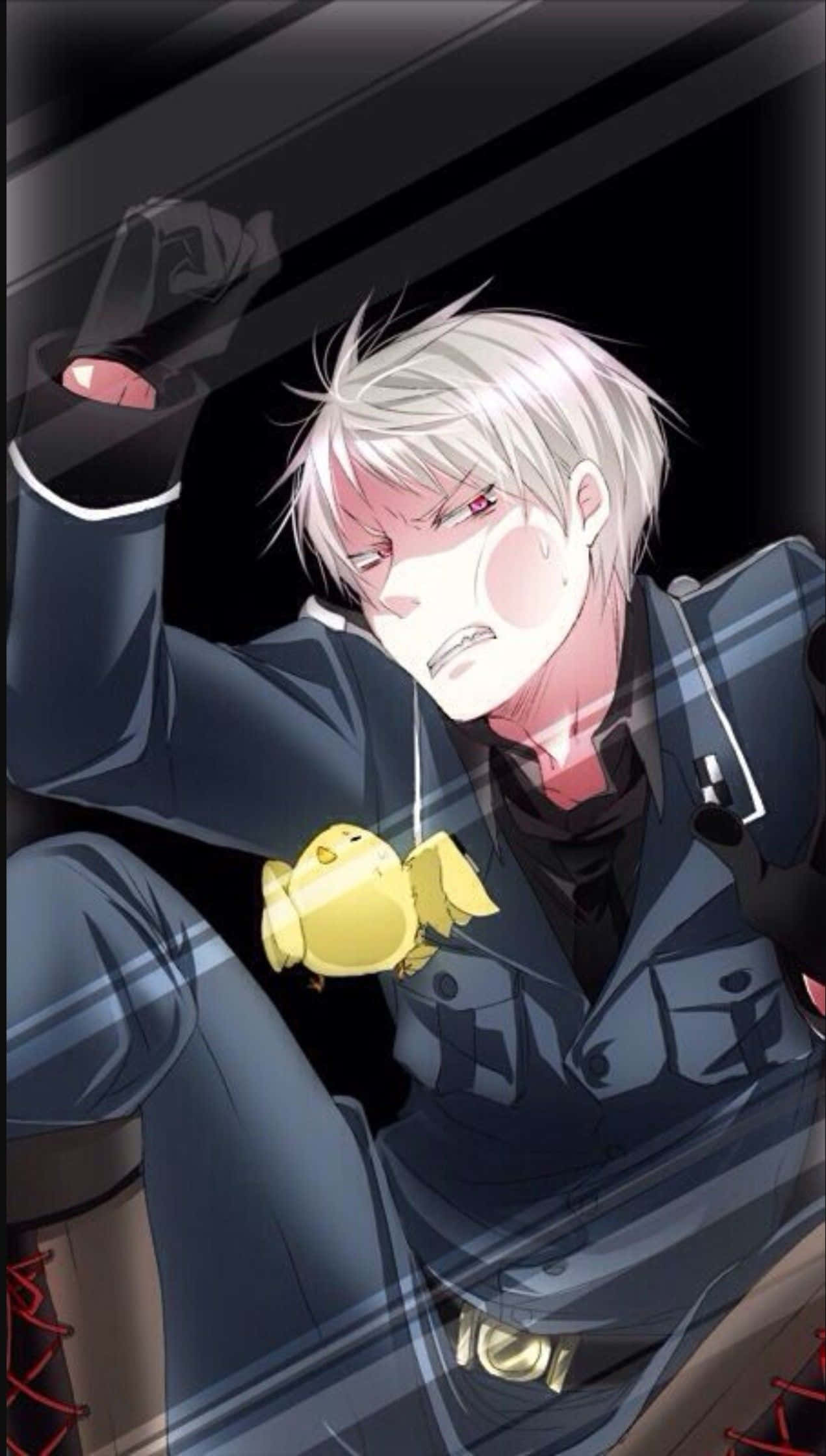 Hetalia, silver-haired anime male, red eyes, Full HD Phone Wallpaper