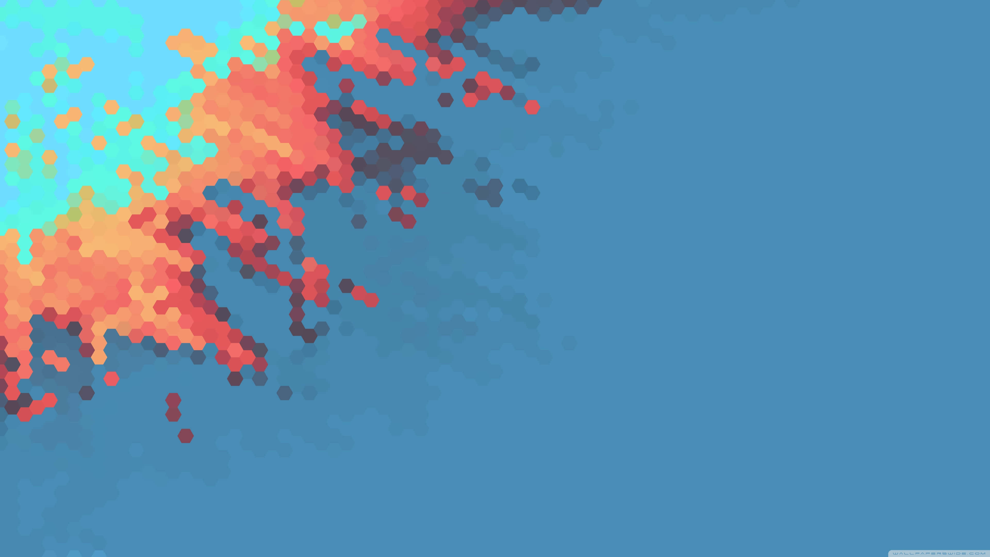 Hexagon 4K, 3840 x 2160, orange, 4K Desktop Wallpaper