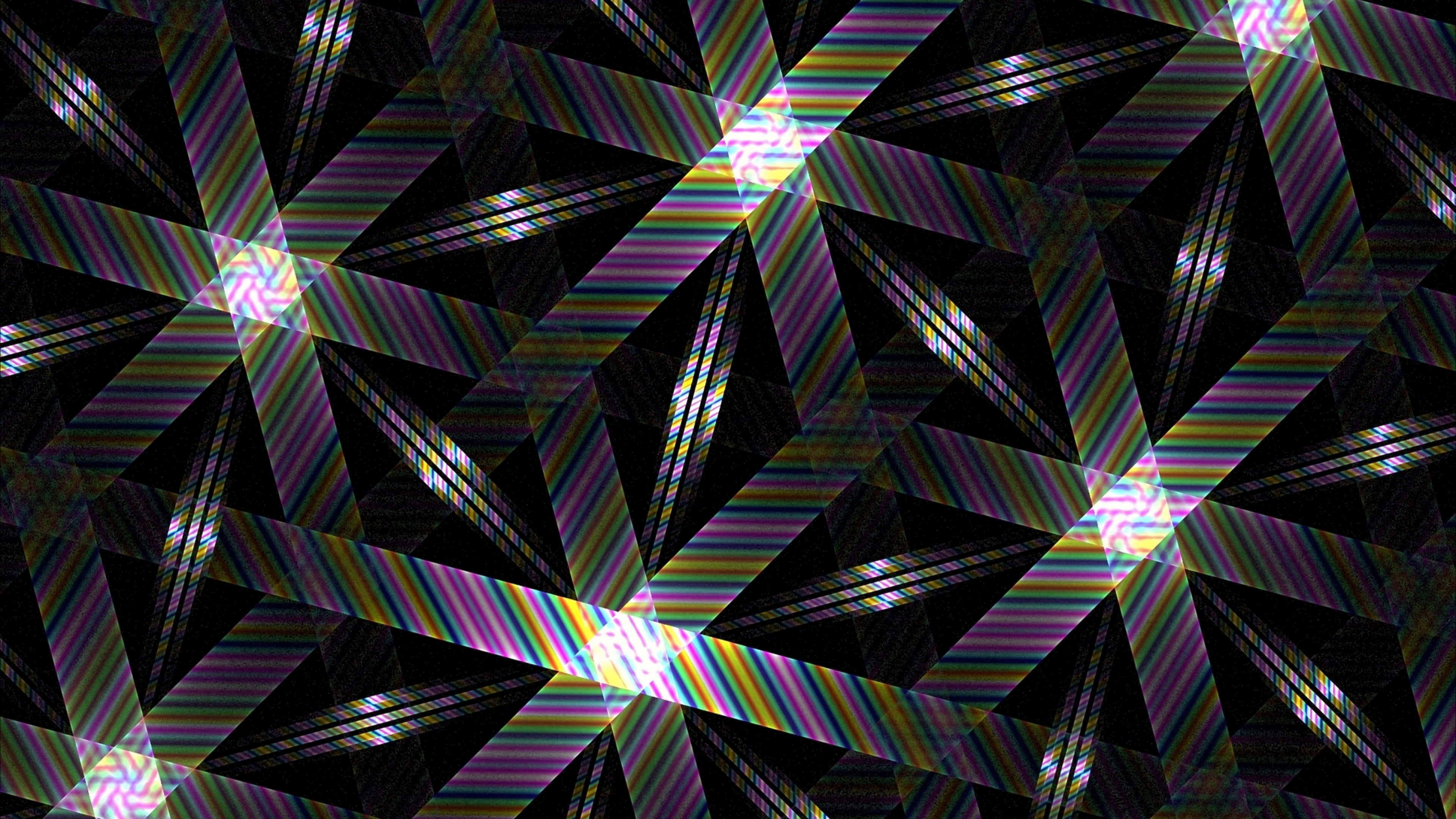 hexagon, vibrant purples, pinks, 4K Desktop Wallpaper