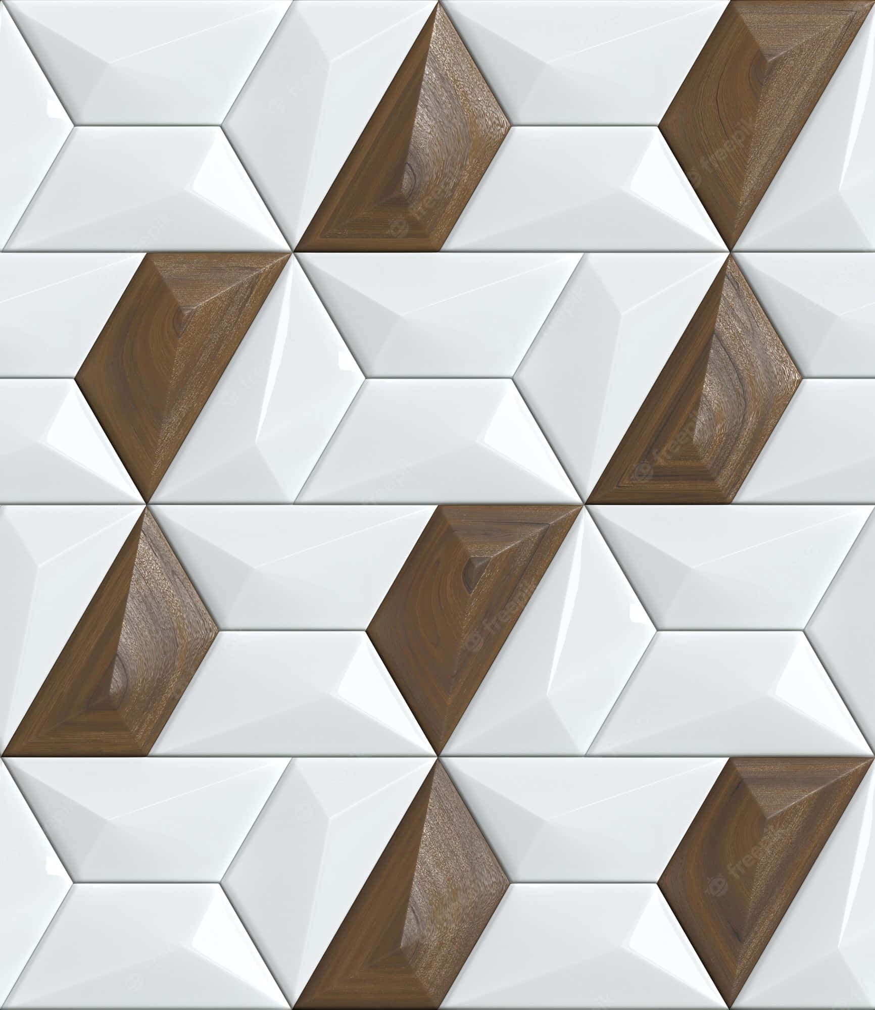 Halved Hexagon Tile, white, wood-tone, Full HD Phone Wallpaper