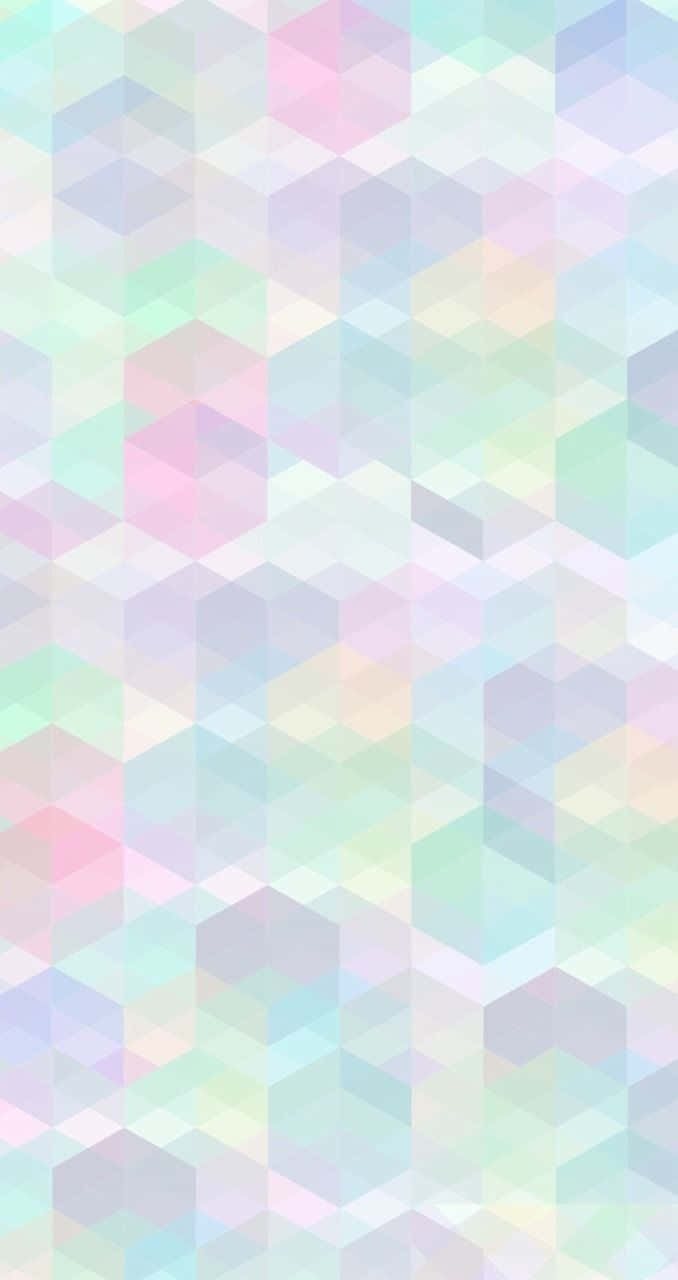 Hexagon, mint pink, lavender, HD Phone Wallpaper