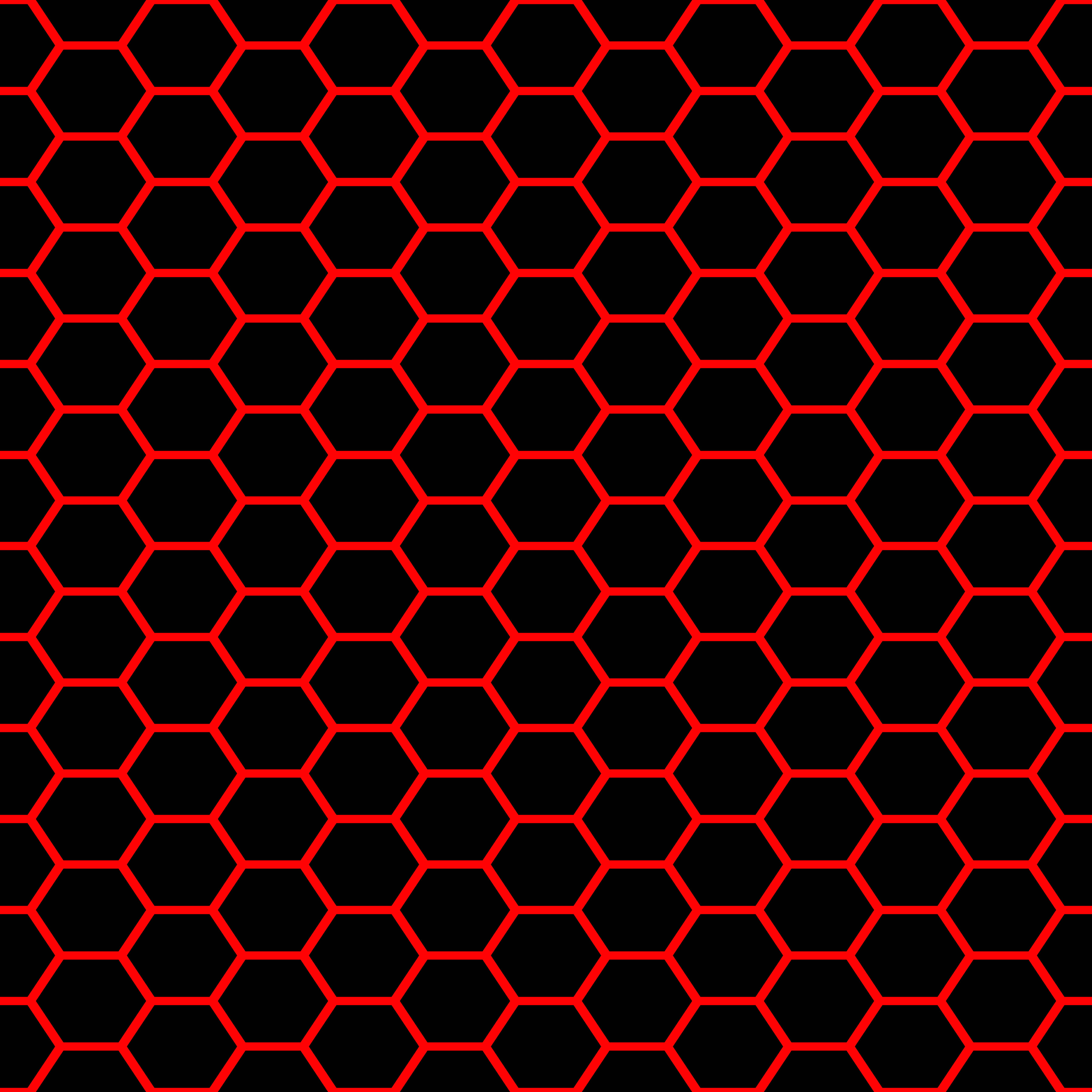 black, red, hexagons, 2K Desktop Wallpaper