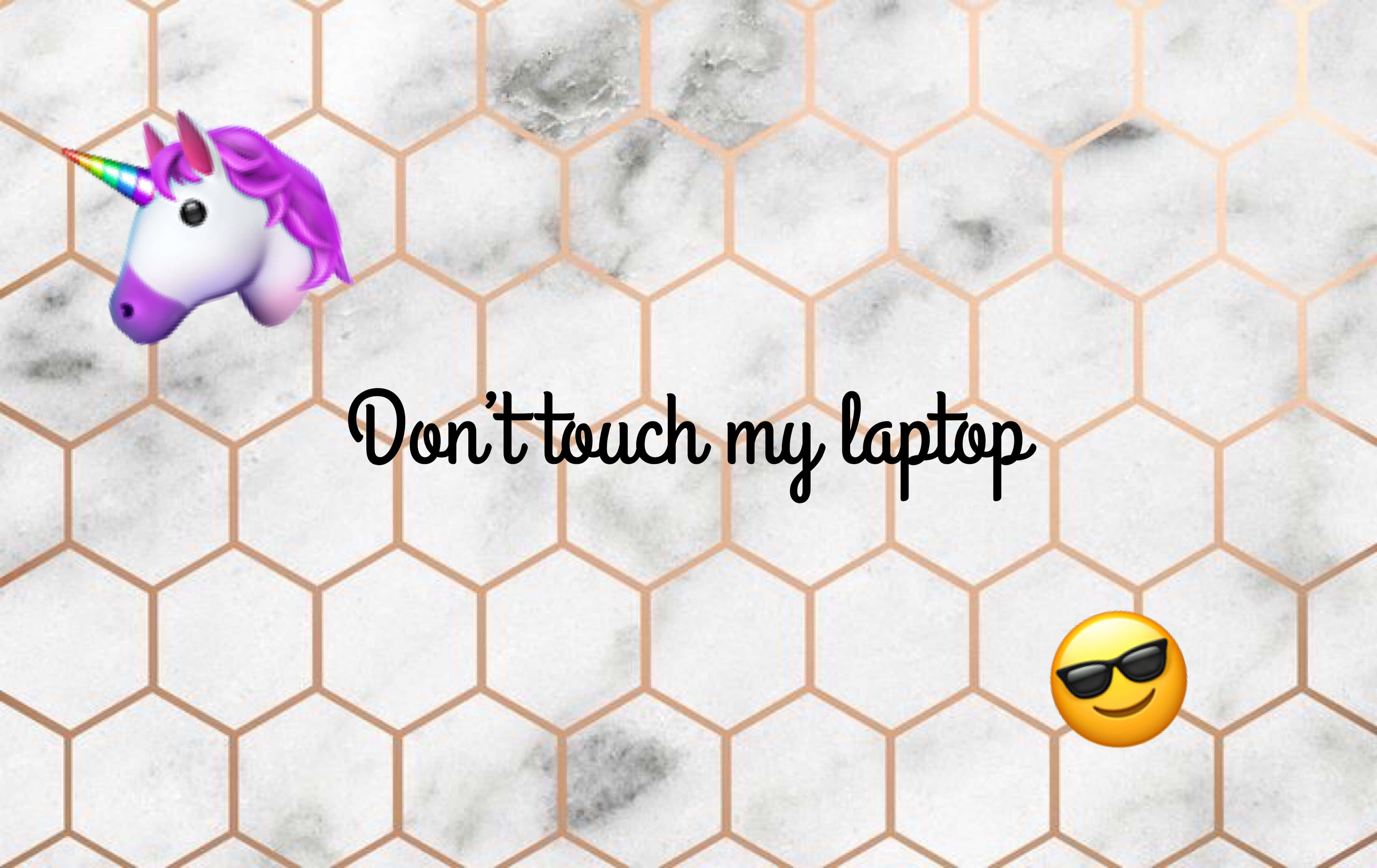 Hexagon, marble hexagon background, unicorn emoji, 4K Desktop Wallpaper